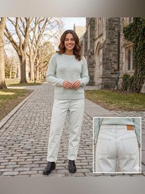 Calvin Klein Pale Blue Relaxed Straight Jeans